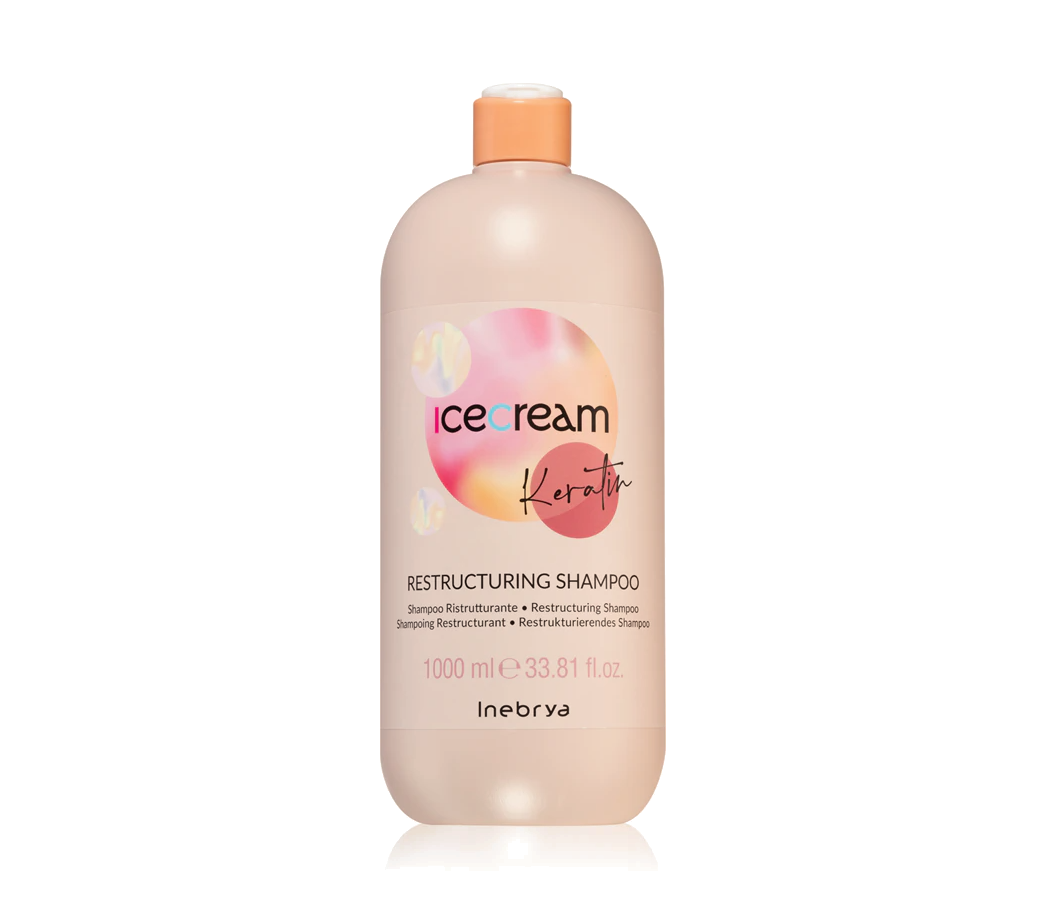 Champú reestructurante Ice Cream Keratin de Inebrya