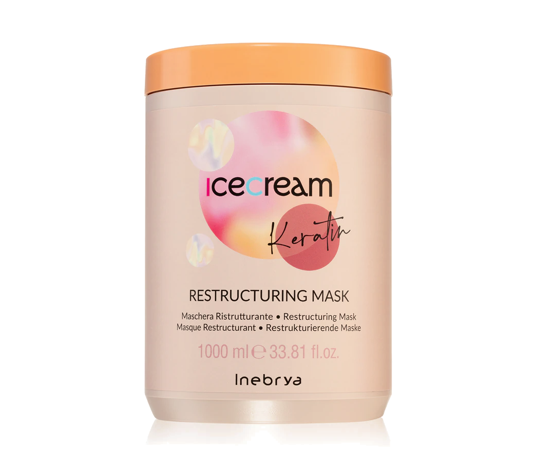 Mascarilla reestructurante Ice Cream Keratin de Inebrya